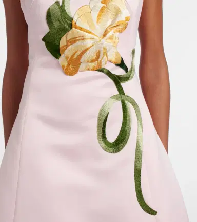 Leo Lin Floral-appliqué cocktail dress | Thumbnail 2
