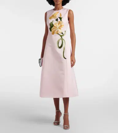 Leo Lin Floral-appliqué cocktail dress | Thumbnail 3