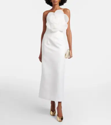 Leo Lin Floral-appliqué maxi dress | Thumbnail 5