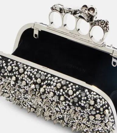 McQueen Knuckle embellished clutch | Thumbnail 2