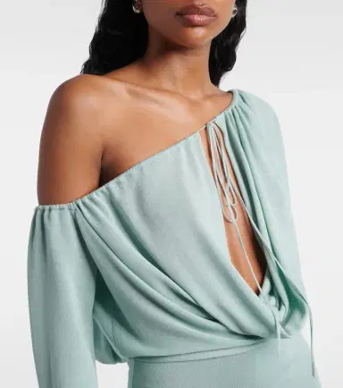 Aya Muse Sola asymmetric draped minidress | Thumbnail 4