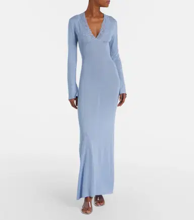 Aya Muse Lace-trimmed maxi dress | Thumbnail 2