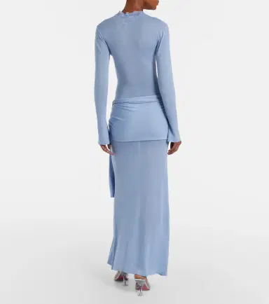 Aya Muse Lace-trimmed maxi dress | Thumbnail 3