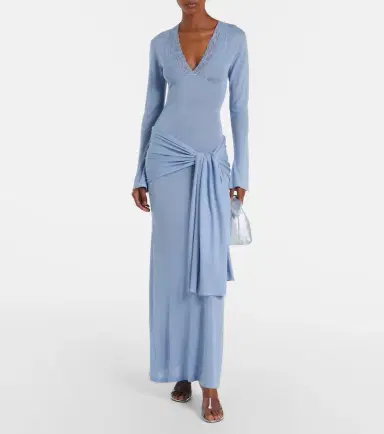 Aya Muse Lace-trimmed maxi dress | Thumbnail 4