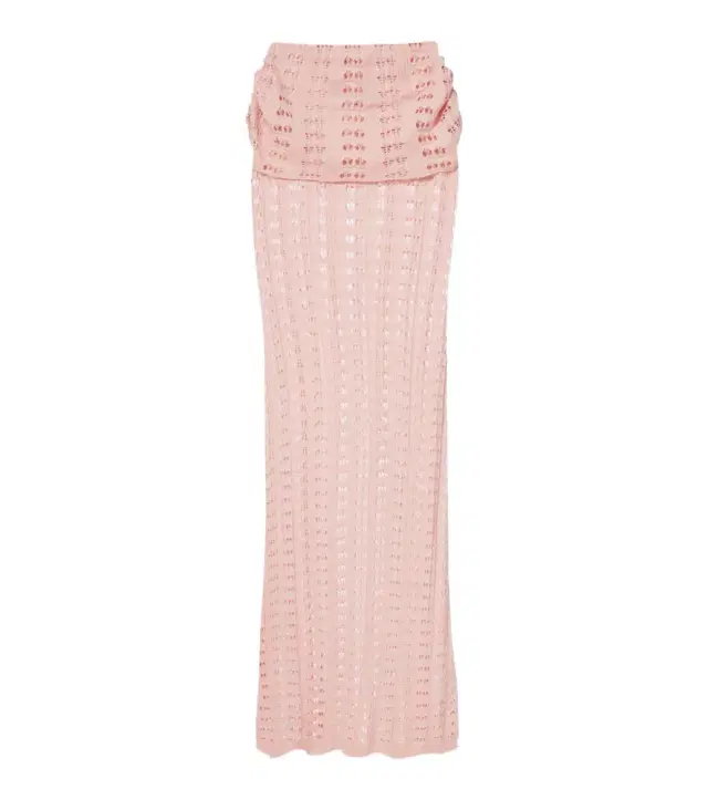 Aya Muse Draped pointelle maxi skirt