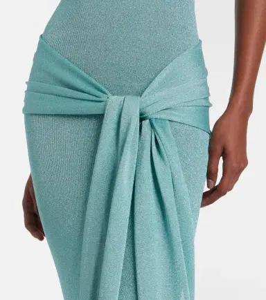 Aya Muse Knitted lamé maxi dress | Thumbnail 4