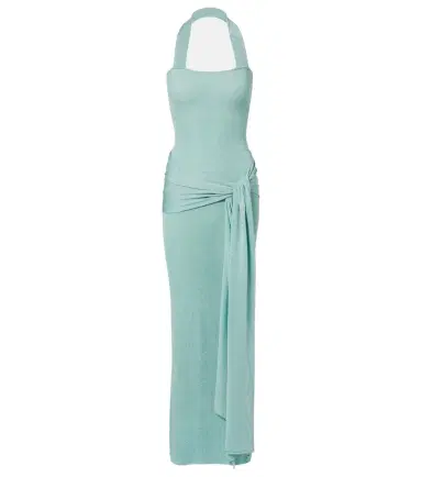 Aya Muse Knitted lamé maxi dress | Thumbnail 1