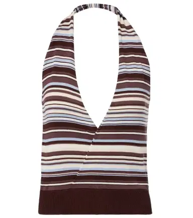 Aya Muse Knitted striped halterneck top | Thumbnail 1