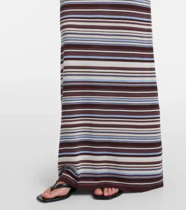 Aya Muse Knitted striped maxi skirt | Thumbnail 6