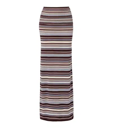 Aya Muse Knitted striped maxi skirt | Thumbnail 1