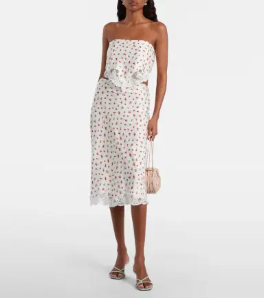 Posse Fae lace-trimmed printed midi skirt | Thumbnail 3 Posse Fae lace-trimmed printed midi skirt | Thumbnail 3