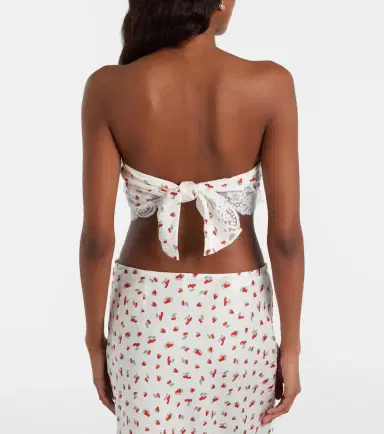 Posse Fae lace-trimmed printed top | Thumbnail 3 Posse Fae lace-trimmed printed top | Thumbnail 3
