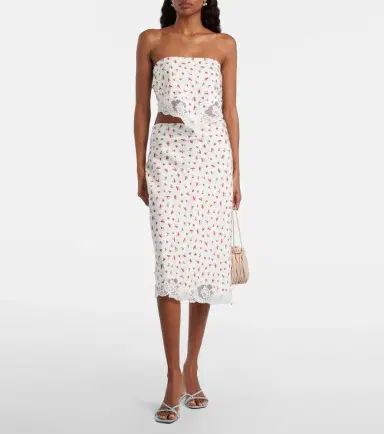 Posse Fae lace-trimmed printed top | Thumbnail 4 Posse Fae lace-trimmed printed top | Thumbnail 4