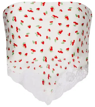 Posse Fae lace-trimmed printed top | Thumbnail 1 Posse Fae lace-trimmed printed top | Thumbnail 1