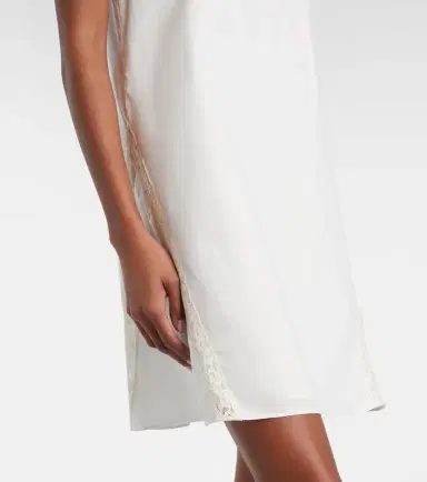 Posse Alma lace-trimmed cotton minidress | Thumbnail 2 Posse Alma lace-trimmed cotton minidress | Thumbnail 2