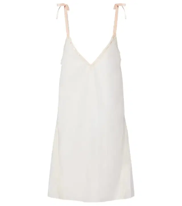 Posse Alma lace-trimmed cotton minidress