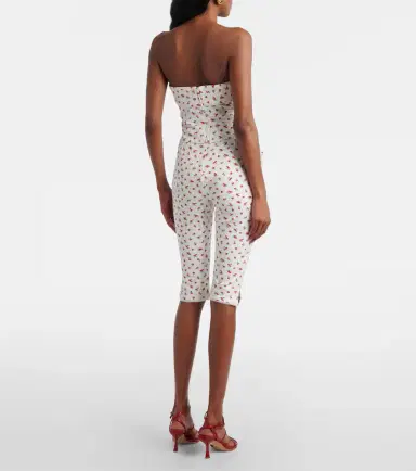 Posse Ebony printed cotton-blend capri pants | Thumbnail 4