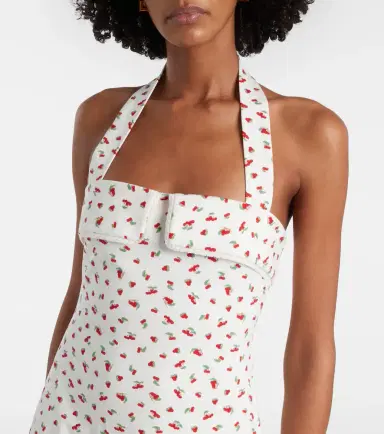 Posse Ebony lace-trimmed printed cotton-blend midi dress | Thumbnail 5