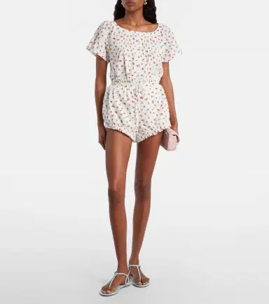 Posse Delia printed cotton shorts | Thumbnail 4