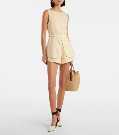 Posse Rosalie linen shorts | Thumbnail 5