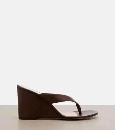 Gianvito Rossi Leather wedge thong sandals | Thumbnail 2