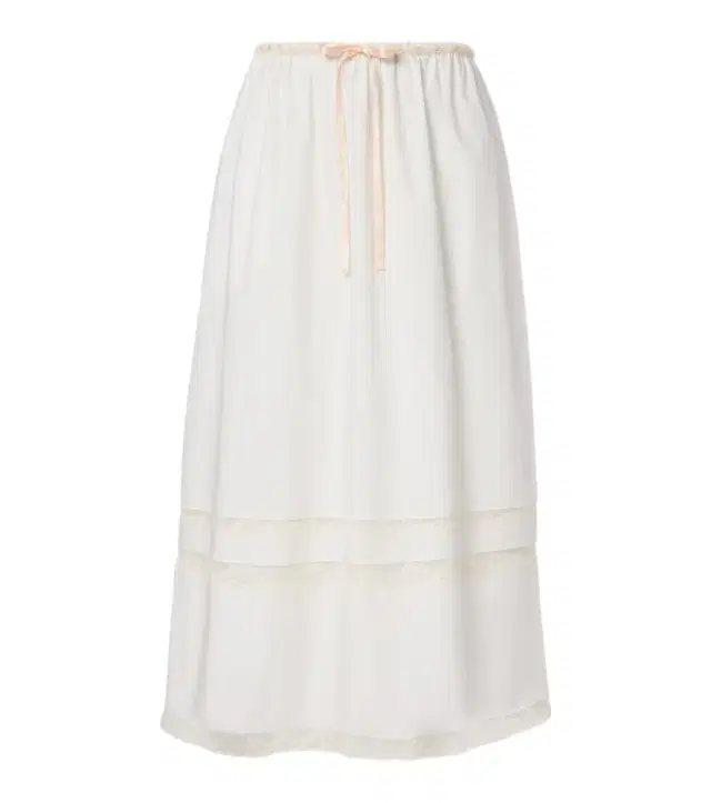Alma lace-trimmed midi skirt