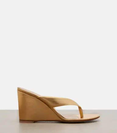 Gianvito Rossi Leather wedge thong sandals | Thumbnail 2