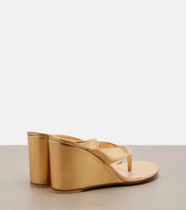 Gianvito Rossi Leather wedge thong sandals | Thumbnail 4