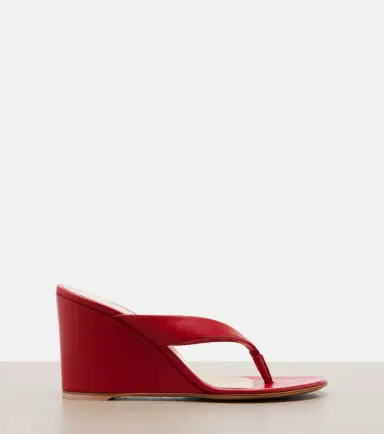 Gianvito Rossi Leather wedge thong sandals | Thumbnail 3