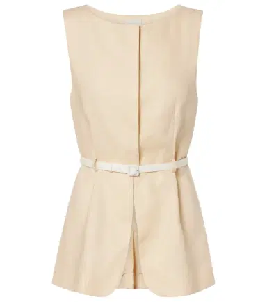 Posse Pamela belted linen vest | Thumbnail 1