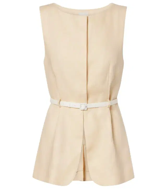 Posse Pamela belted linen vest