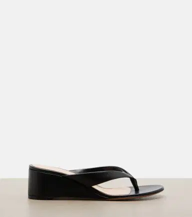 Gianvito Rossi Leather wedge thong sandals | Thumbnail 3