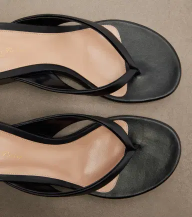 Gianvito Rossi Leather wedge thong sandals | Thumbnail 4