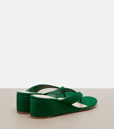 Gianvito Rossi Suede wedge thong sandals | Thumbnail 2 Gianvito Rossi Suede wedge thong sandals | Thumbnail 2