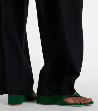 Gianvito Rossi Suede wedge thong sandals | Thumbnail 5 Gianvito Rossi Suede wedge thong sandals | Thumbnail 5