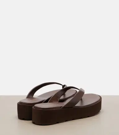 Gianvito Rossi Leather platform thong sandals | Thumbnail 3