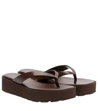 Gianvito Rossi Leather platform thong sandals | Thumbnail 1