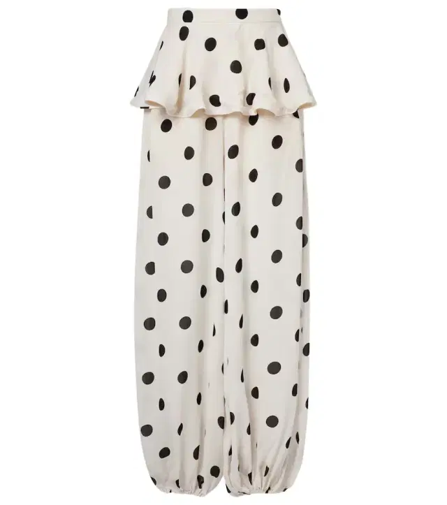 Polka-dot balloon pants