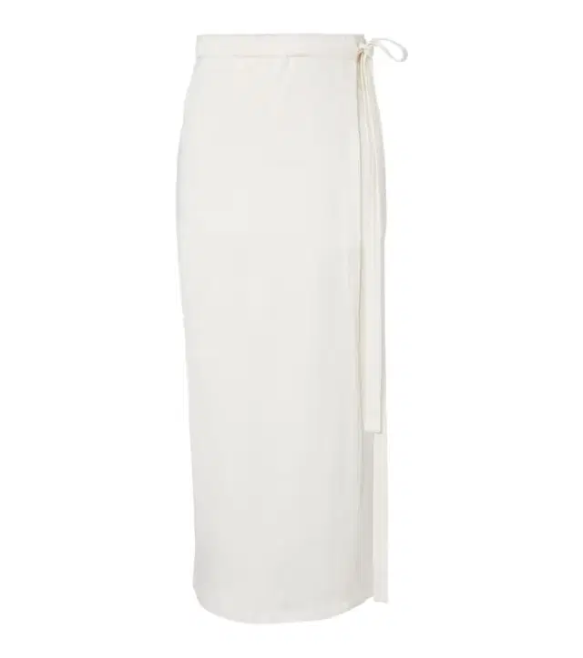 Toteme Cotton and silk wrap skirt