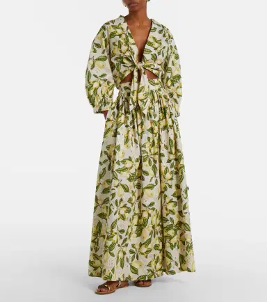ADRIANA DEGREAS Printed cotton-blend maxi skirt | Thumbnail 3 ADRIANA DEGREAS Printed cotton-blend maxi skirt | Thumbnail 3