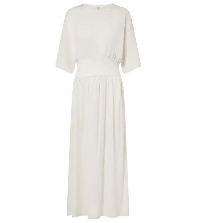 Toteme Cotton and silk jersey midi dress