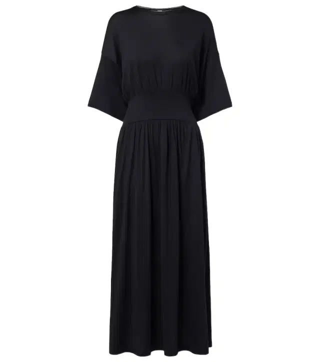Toteme Cotton and silk midi dress