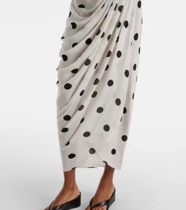 ADRIANA DEGREAS Draped polka-dot bustier dress | Thumbnail 2 ADRIANA DEGREAS Draped polka-dot bustier dress | Thumbnail 2