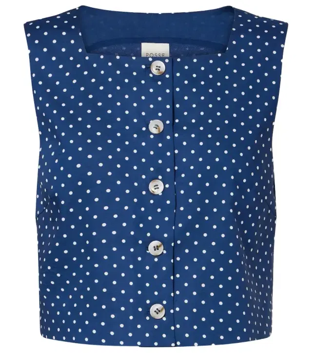 Rio polka-dot cropped top