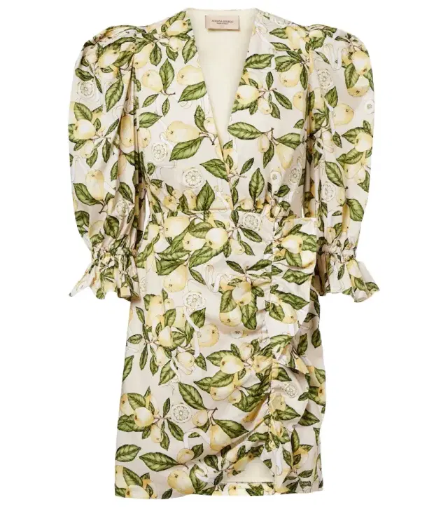 Adriana Degreas Printed cotton-blend minidress