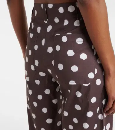 ADRIANA DEGREAS Polka-dot cotton-blend wide-leg pants | Thumbnail 5 ADRIANA DEGREAS Polka-dot cotton-blend wide-leg pants | Thumbnail 5