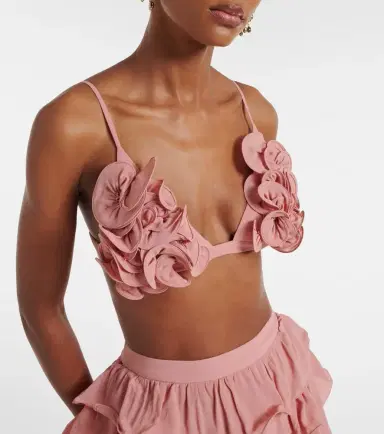 ADRIANA DEGREAS Ruffled bra top | Thumbnail 4 ADRIANA DEGREAS Ruffled bra top | Thumbnail 4