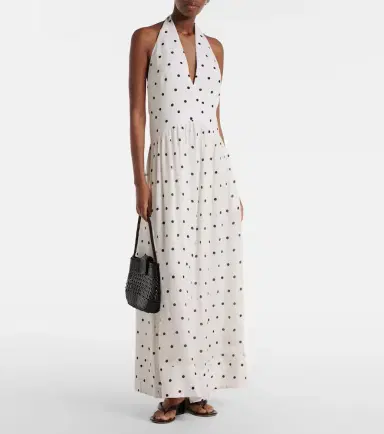 Adriana Degreas Polka-dot halterneck maxi dress | Thumbnail 2