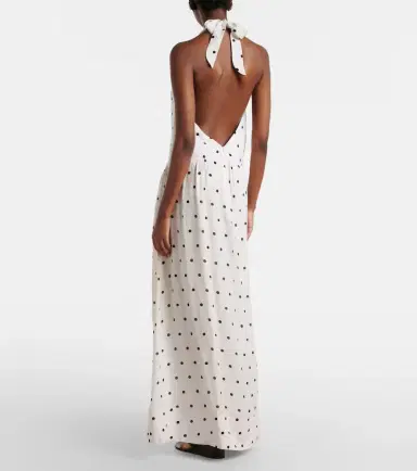 Adriana Degreas Polka-dot halterneck maxi dress | Thumbnail 3