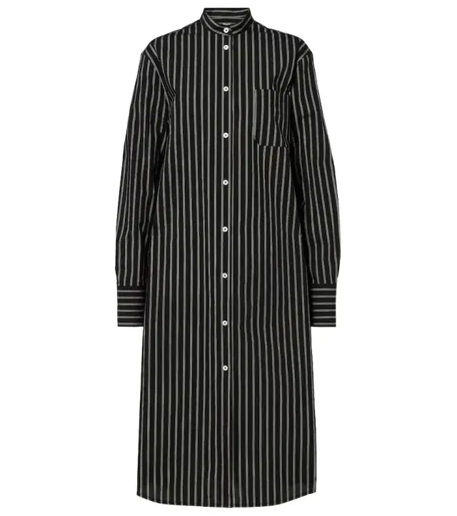 Striped shirt dress